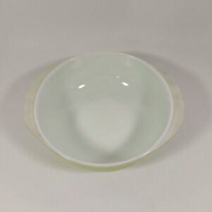 Vintage PYREX Lime Green #024 Mixing Serving Bowl 2 Quart Handles Bright MCM